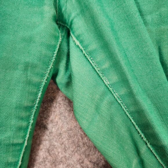 Prana Womens Kara Jean 10/30 Green Denim Stretch Cuffed Organic Cotton Soft Fade - Picture 6 of 16